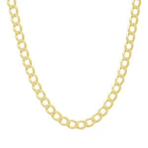 9ct Yellow Gold Curb Chain 22″ 5.5mm