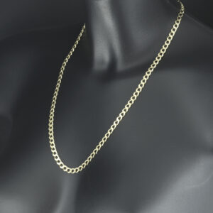 9ct Yellow Gold Curb Chain 22″ 5.5mm