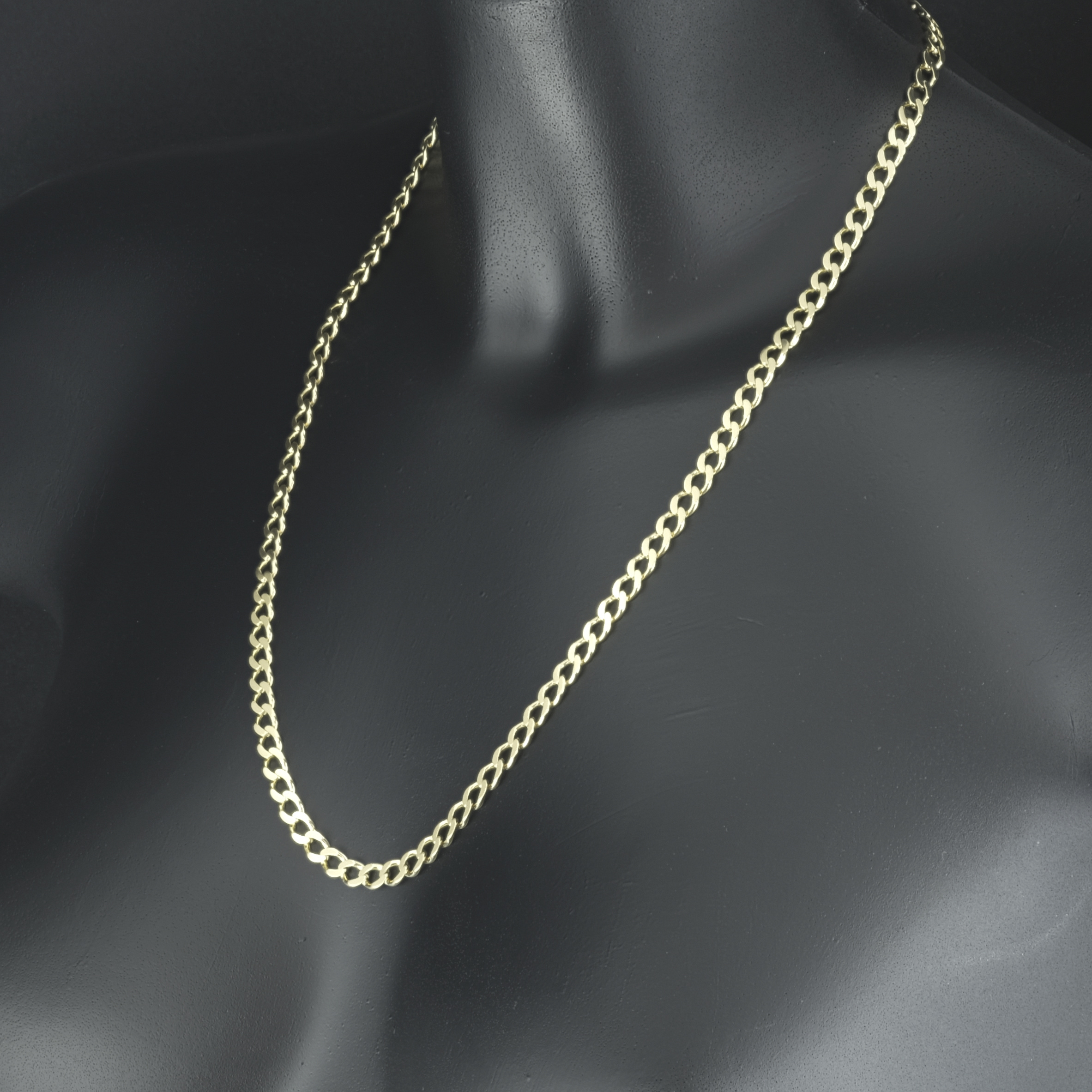 9ct Yellow Gold Curb Chain 22" 5.5mm - Image 5