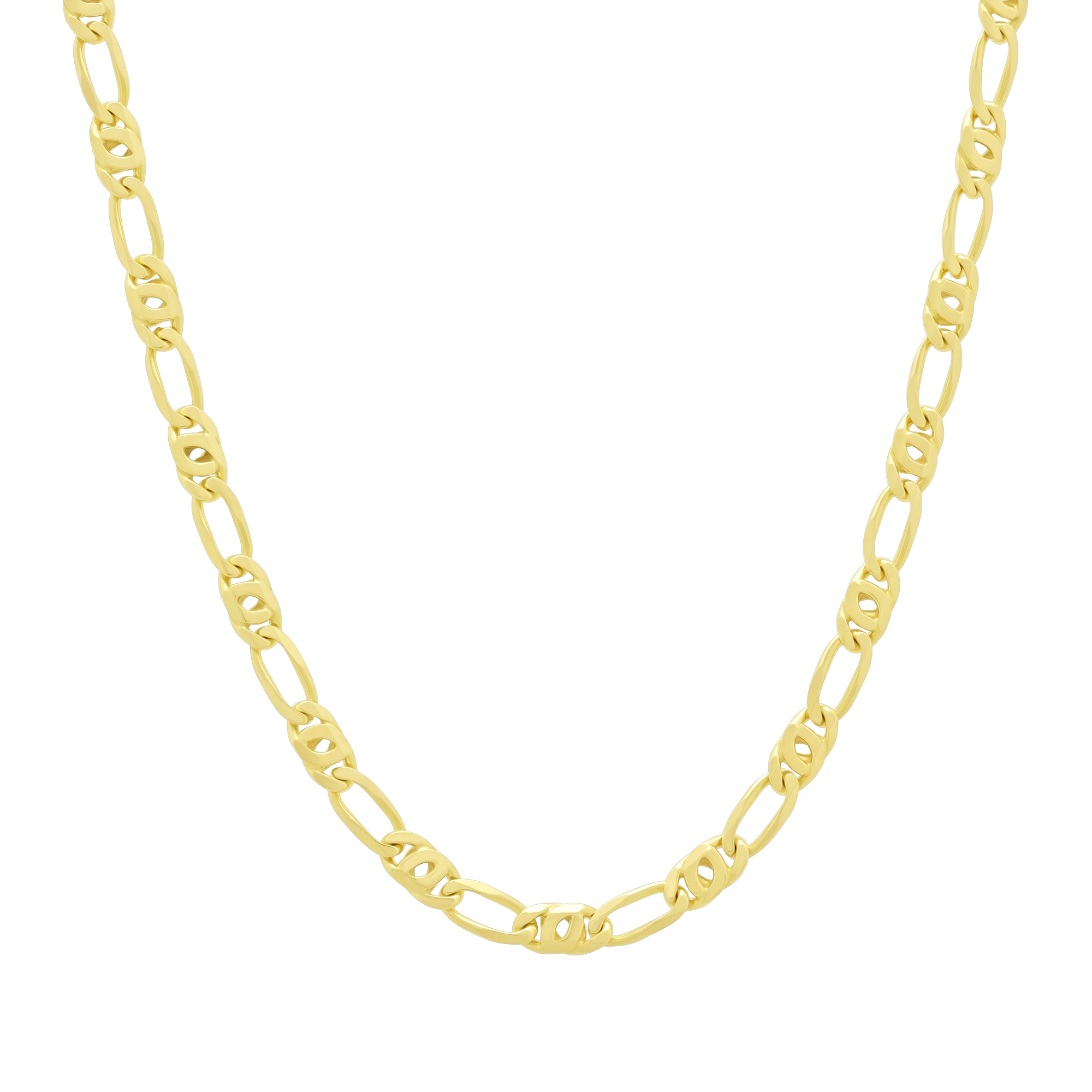 9ct Yellow Gold Figaro Chain 18" 4mm