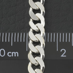 9ct White Gold Curb Chain 20″ 5.5mm