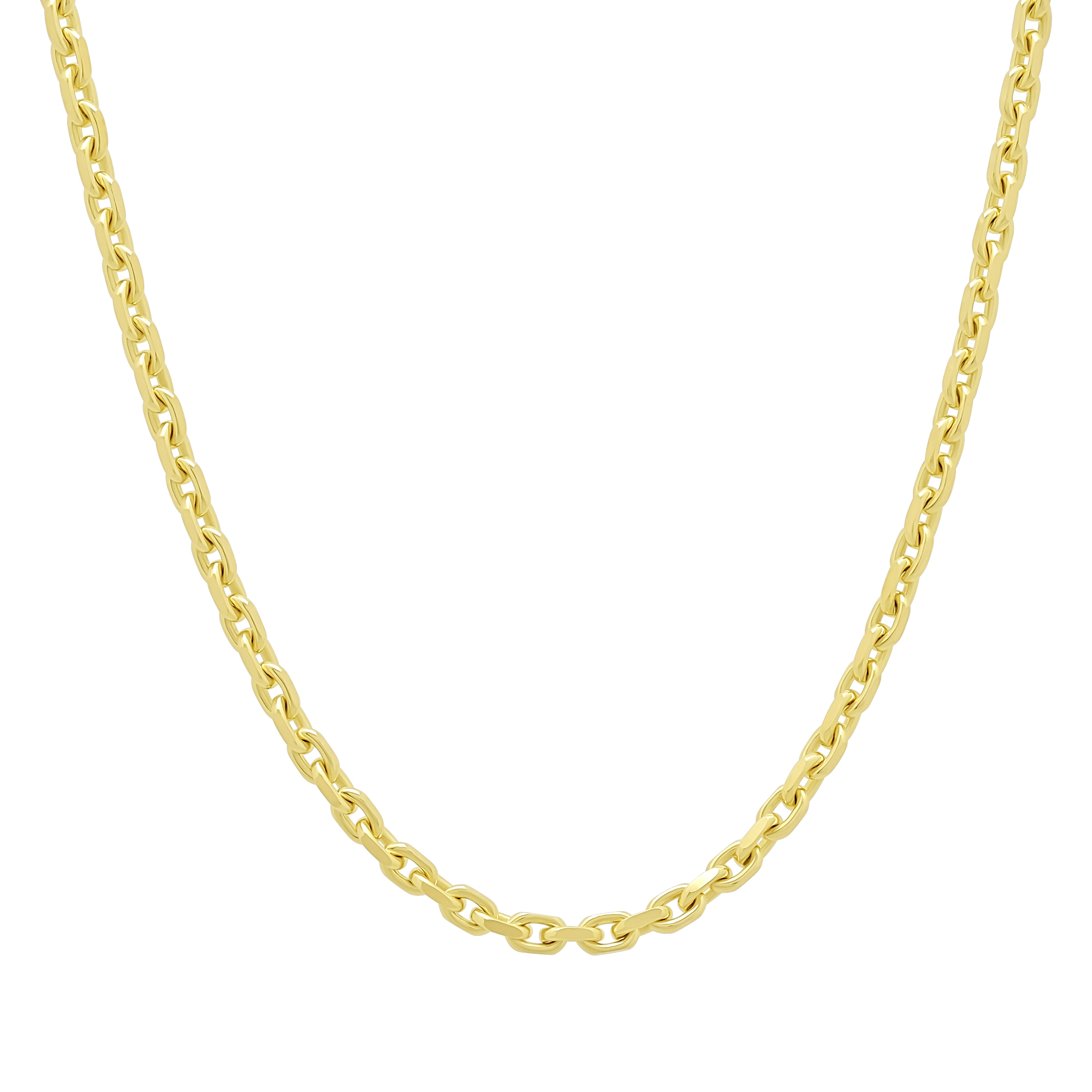 9ct Yellow Gold Box Belcher Chain 24" 3mm