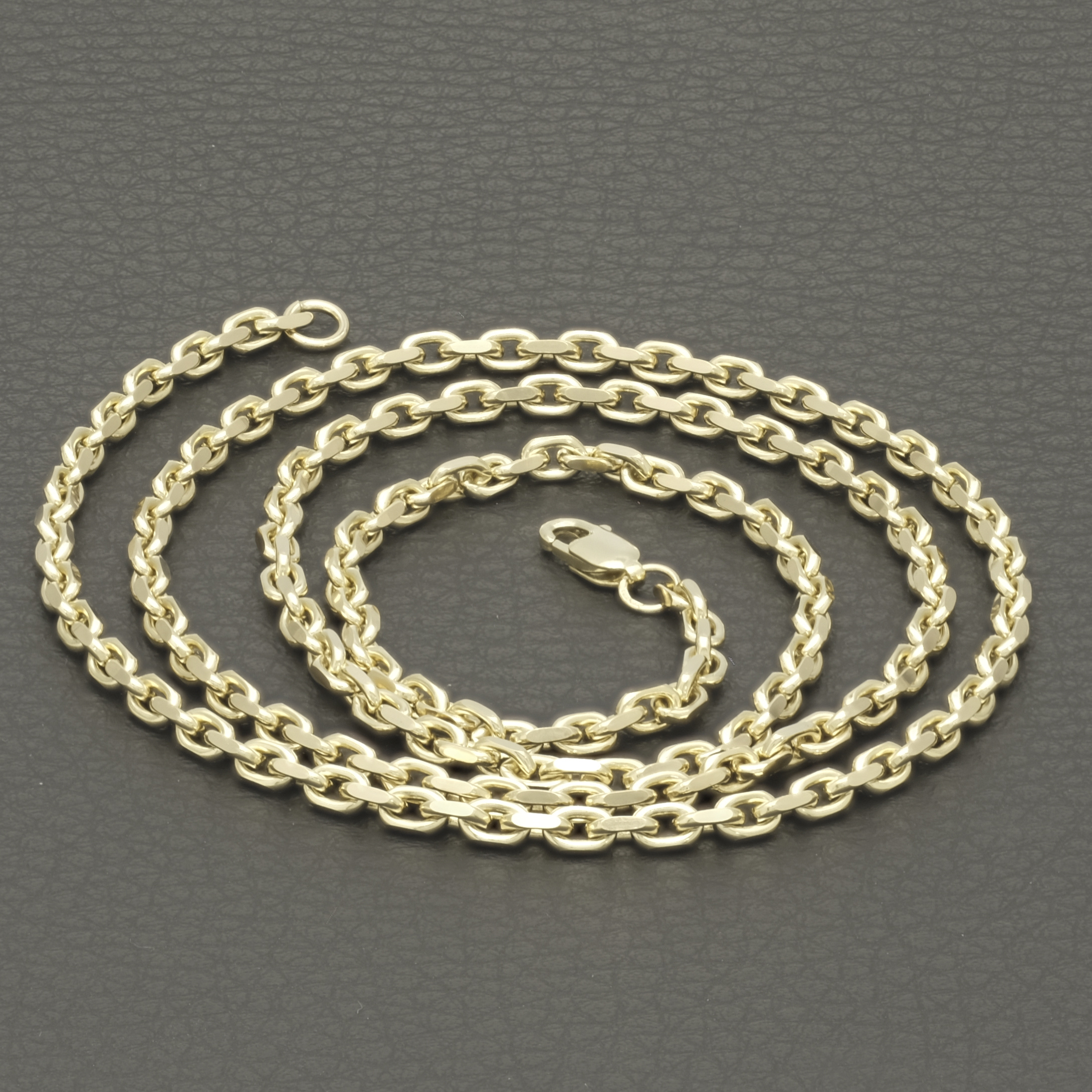 9ct Yellow Gold Box Belcher Chain 24" 3mm - Image 2