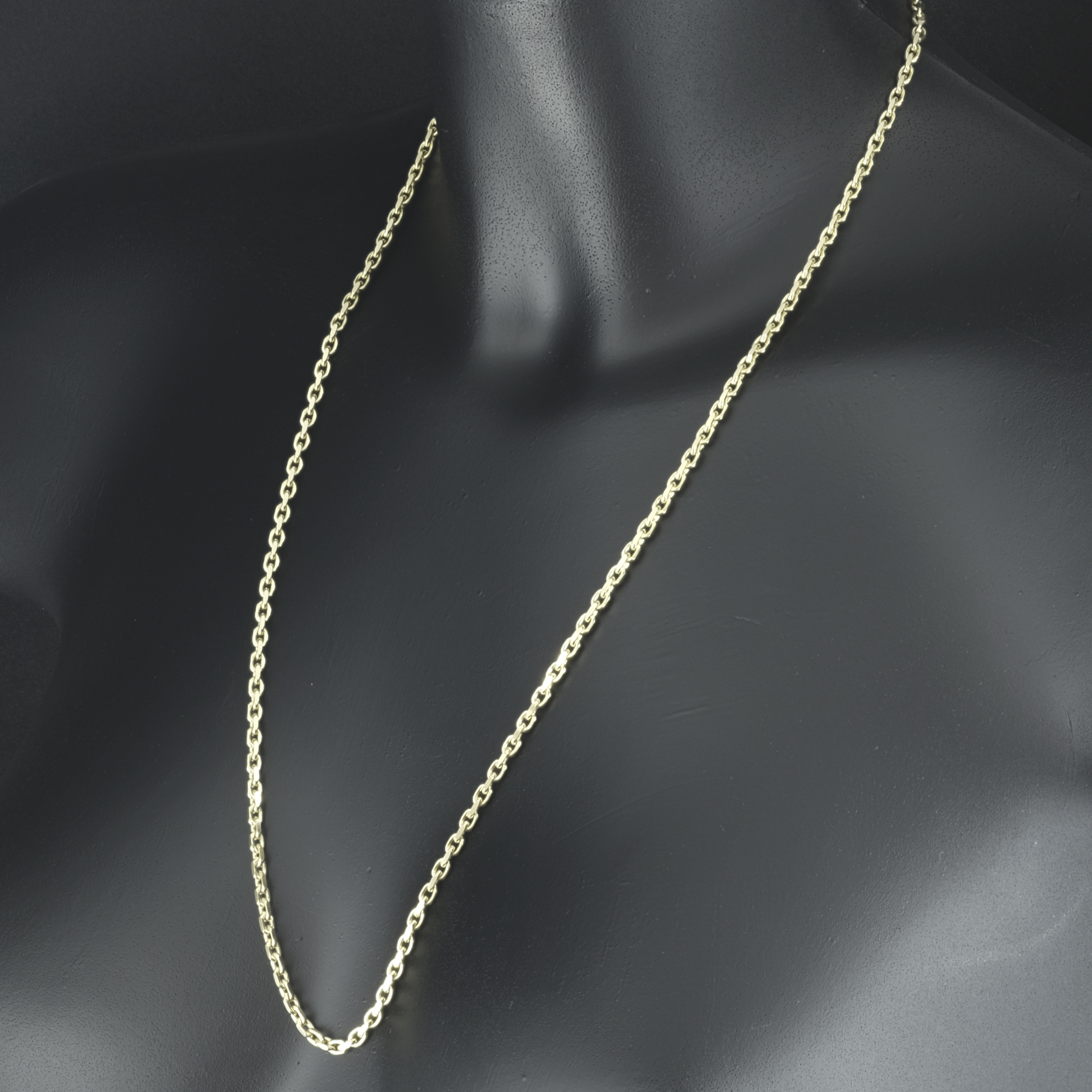 9ct Yellow Gold Box Belcher Chain 24" 3mm - Image 3