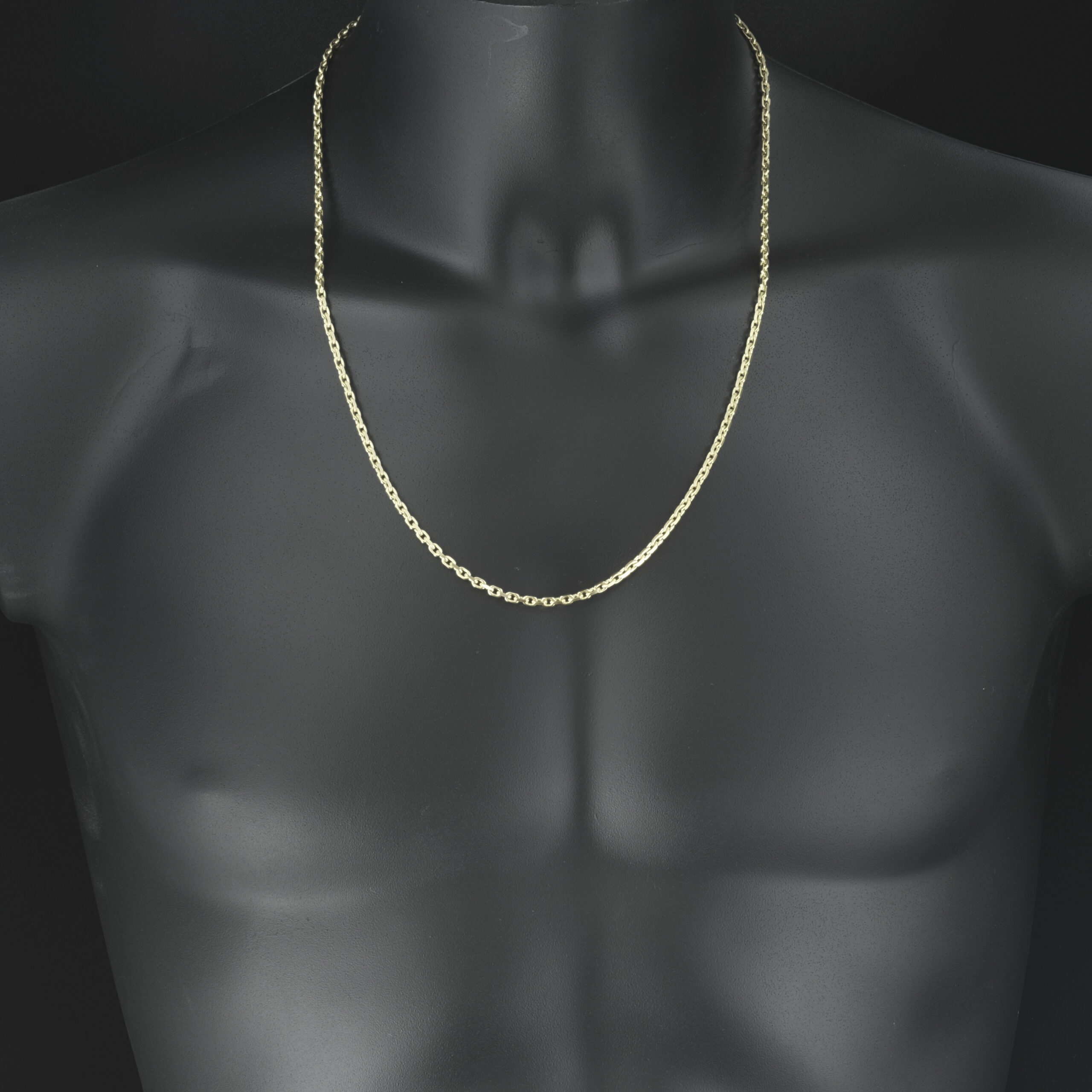 9ct Yellow Gold Box Belcher Chain 24" 3mm - Image 4