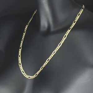 18ct Yellow Gold Figaro Chain 23.5&#8243; 6.5mm