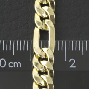 18ct Yellow Gold Figaro Chain 23.5&#8243; 6.5mm