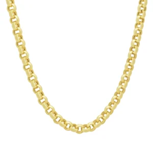 18ct Yellow Gold Belcher Chain 21″ 6.5mm