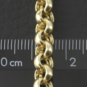 18ct Yellow Gold Belcher Chain 21″ 6.5mm