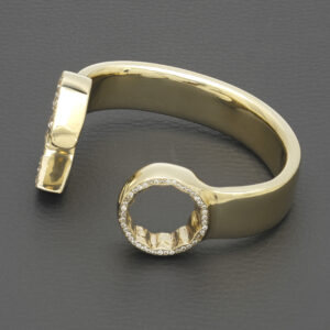 9ct Yellow Gold Gemstone Children’s Spanner Bangle
