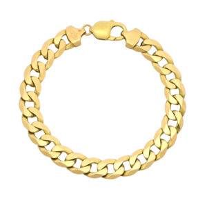 9ct Yellow Gold Curb Bracelet 8.5″ 10mm