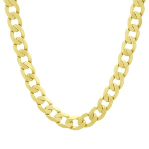 9ct Yellow Gold Curb Chain 22″ 9.5mm