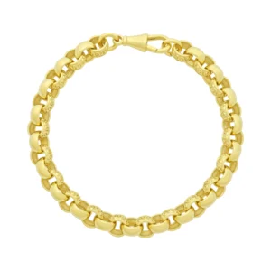 9ct Yellow Gold Belcher Bracelet 7.5″ 7.5mm