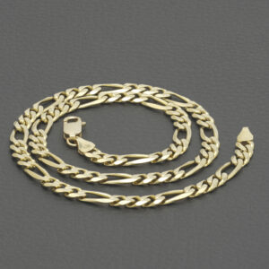 9ct Yellow Gold Figaro Chain 16″ 5mm