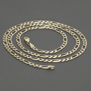 9ct Yellow Gold Figaro Chain 23.5″ 4mm