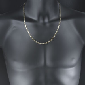 9ct Yellow Gold Figaro Chain 23.5″ 4mm