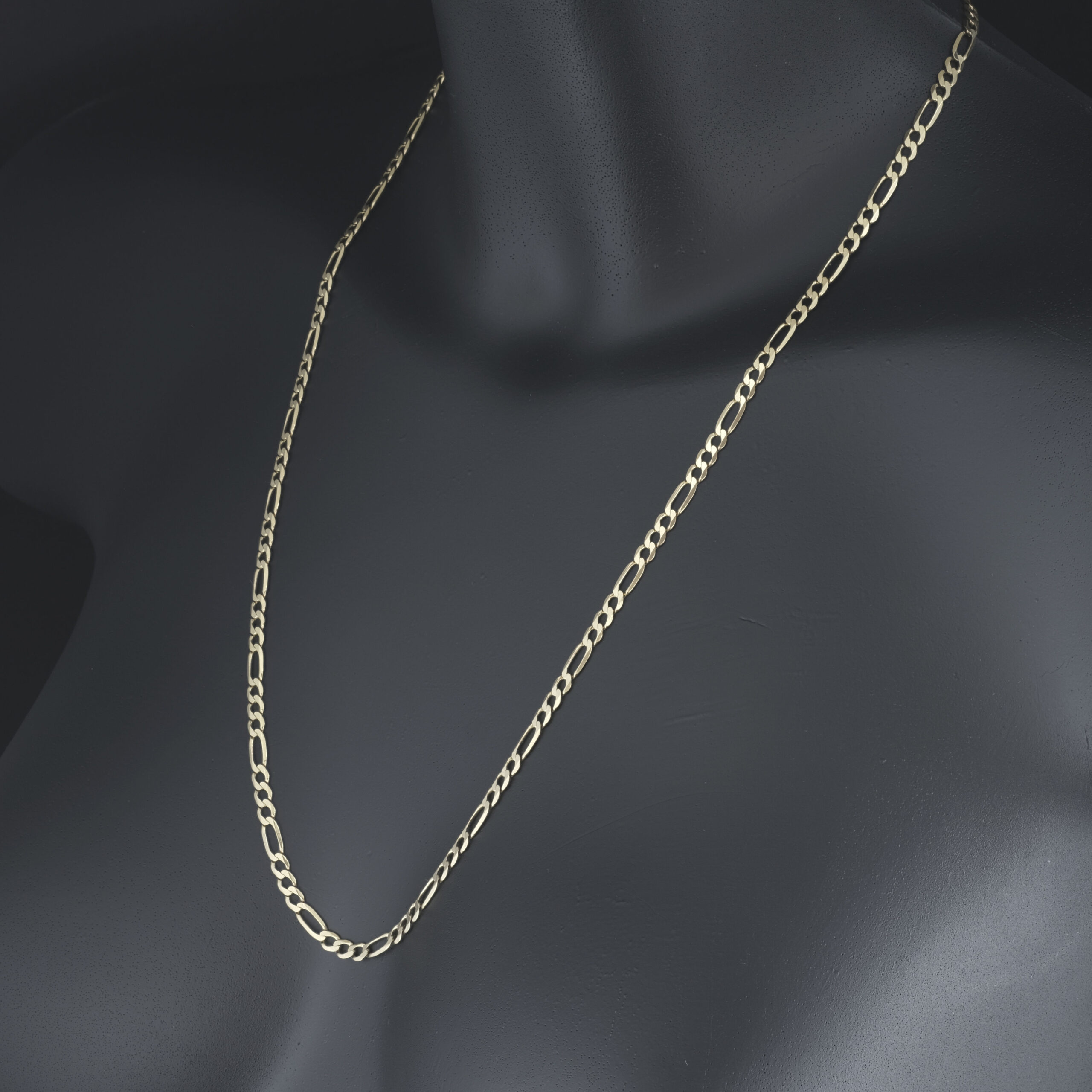 9ct Yellow Gold Figaro Chain 23.5" 4mm - Image 4