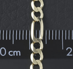 9ct Yellow Gold Figaro Chain 23.5″ 4mm