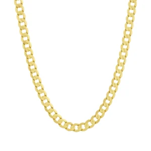 9ct Yellow Gold Curb Chain 21″ 6mm