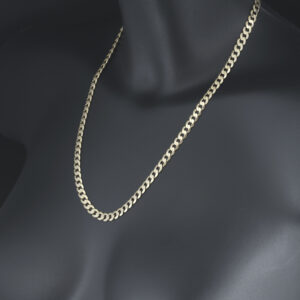 9ct Yellow Gold Curb Chain 21″ 6mm
