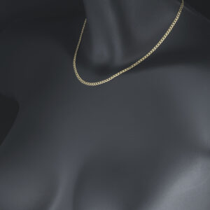 9ct Yellow Gold Curb Chain 16″ 3mm