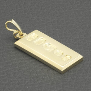 9ct Yellow Gold Ingot Pendant