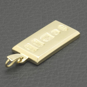 9ct Yellow Gold Ingot Pendant