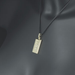 9ct Yellow Gold Ingot Pendant