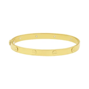 9ct Yellow Gold Screw Bangle
