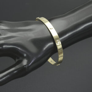 9ct Yellow Gold Screw Bangle