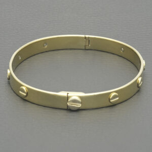 9ct Yellow Gold Screw Bangle