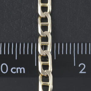 9ct Rose Gold Marina Bracelet 10″ 3.5mm