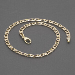 9ct Rose Gold Marina Bracelet 10″ 3.5mm