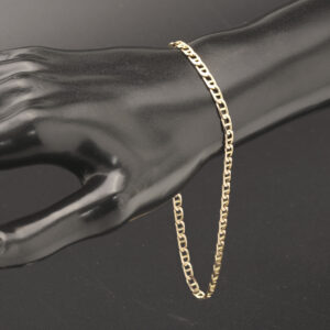 9ct Rose Gold Marina Bracelet 10″ 3.5mm