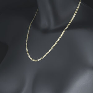 18ct Yellow And White Gold Fancy Link Chain 20″ 4mm