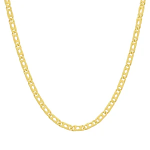 18ct Yellow Gold Fancy Link Chain 18″ 3.5mm