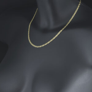 18ct Yellow Gold Fancy Link Chain 18″ 3.5mm