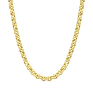 18ct Yellow Gold Belcher Chain 21.5″ 5.5mm