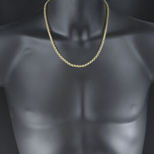 18ct Yellow Gold Belcher Chain 21.5″ 5.5mm