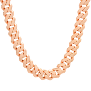 9ct Rose Gold Cuban Chain 32.5″ 12mm