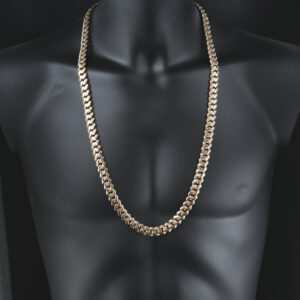 9ct Rose Gold Cuban Chain 32.5″ 12mm