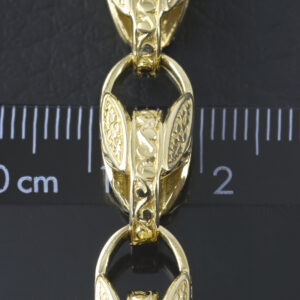 9ct Yellow Gold Tulip Bracelet 8.5″ 8.5mm