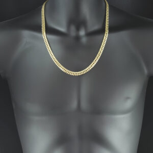 9ct Yellow Gold Curb Chain 24″ 8mm