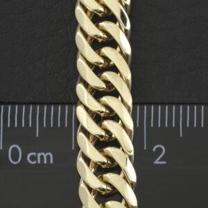 9ct Yellow Gold Curb Chain 24″ 8mm