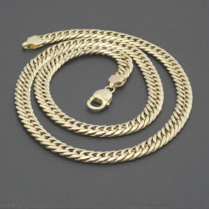 9ct Yellow Gold Curb Chain 24″ 8mm