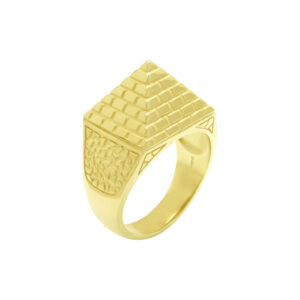 9ct Yellow Gold Pyramid Ring