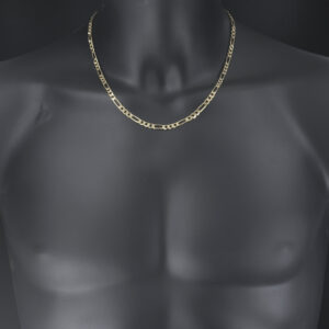 9ct Yellow Gold Figaro Chain 20″ 5mm