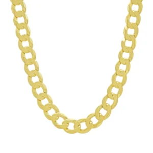 9ct Yellow Gold Curb Chain 22.5″ 12mm