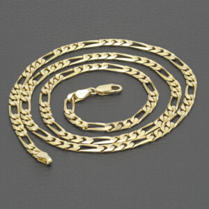 9ct Yellow Gold Figaro Chain 24″ 4.5mm