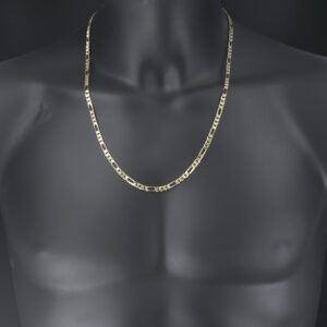 9ct Yellow Gold Figaro Chain 24″ 4.5mm